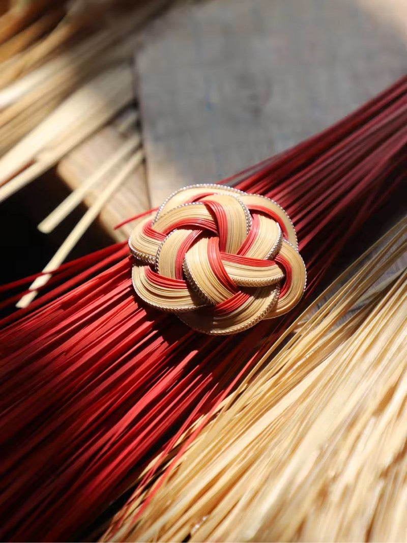 Golden Bamboo Brooch