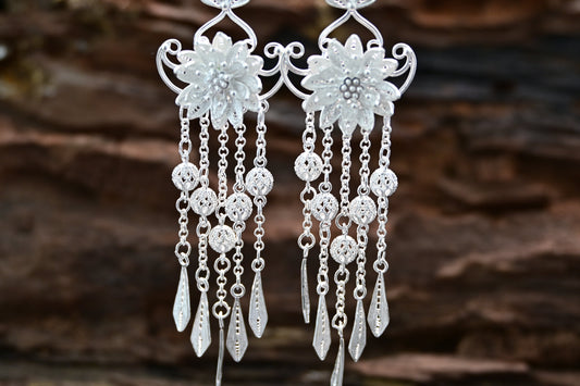 The Lotus & Filigree Sphere Earrings