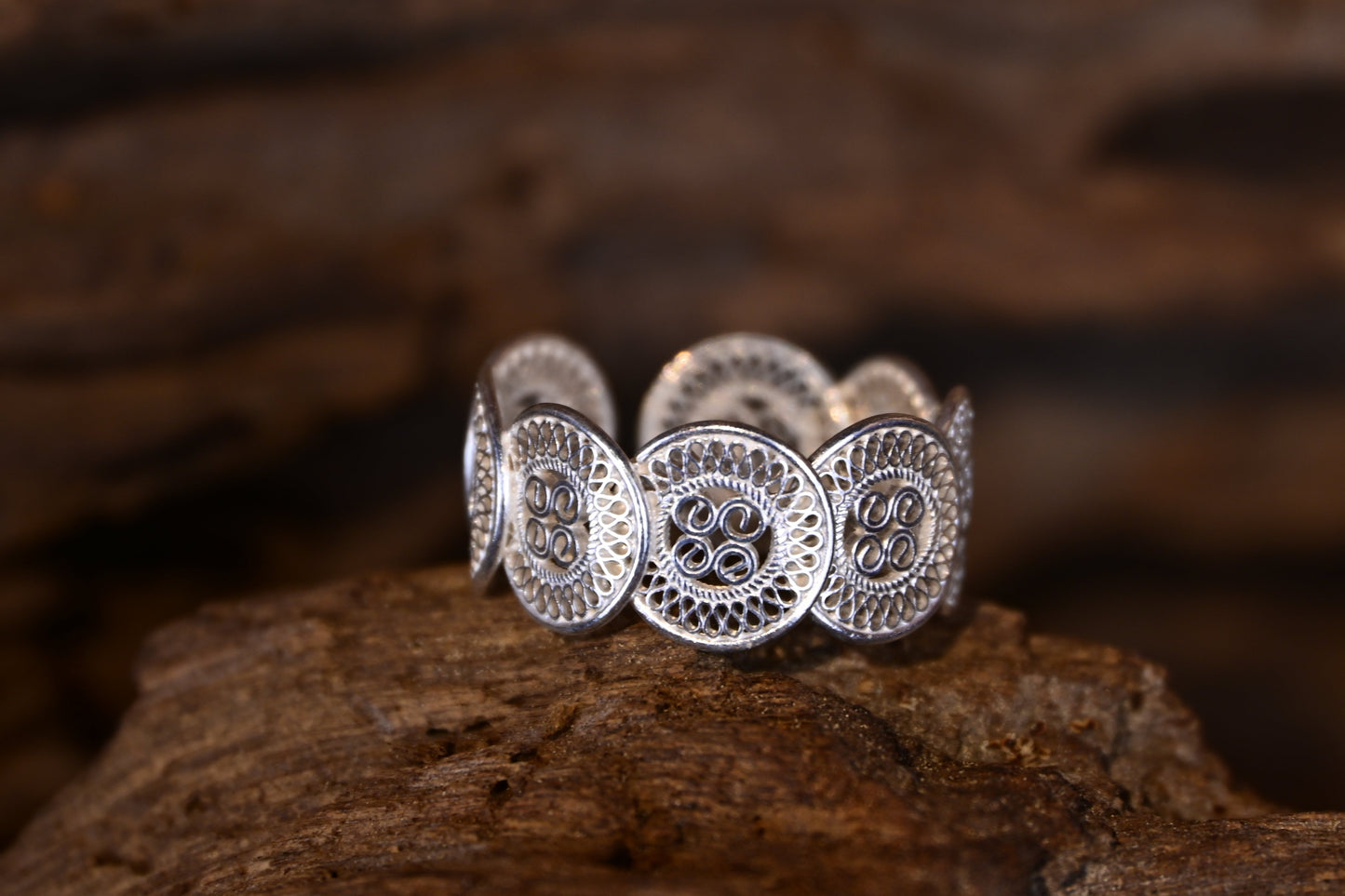 The Solis & Butterfly Band Ring