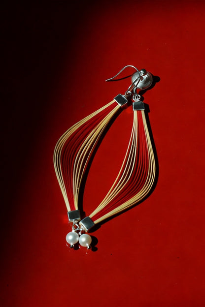 Startled Swan Drop Earrings