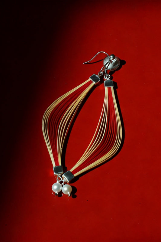 Startled Swan Drop Earrings