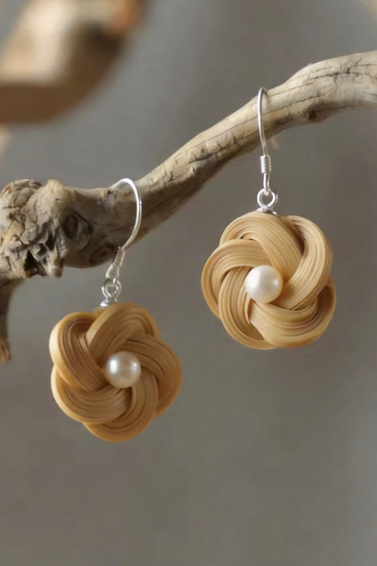 Blossom Crescent Pearl Earrings