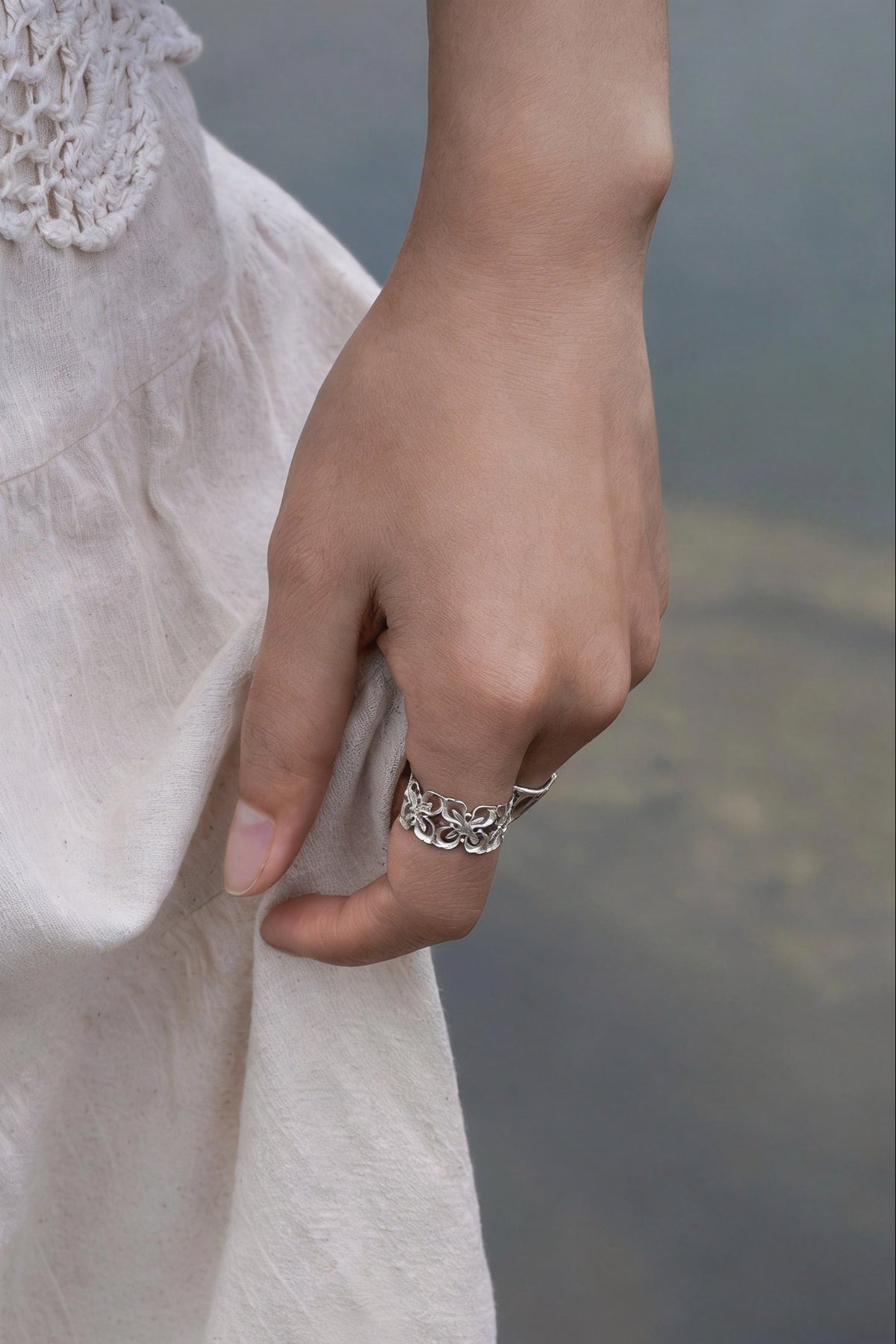 Persimmon Calyx Ring