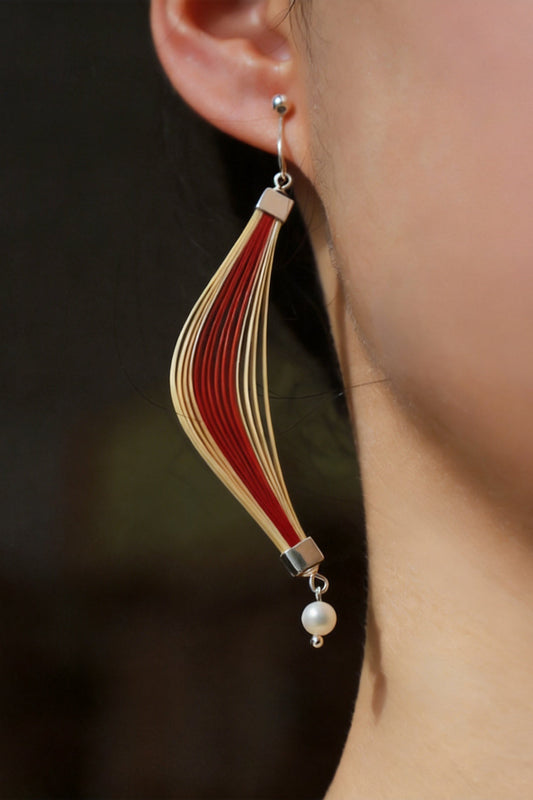 Startled Swan Drop Earrings