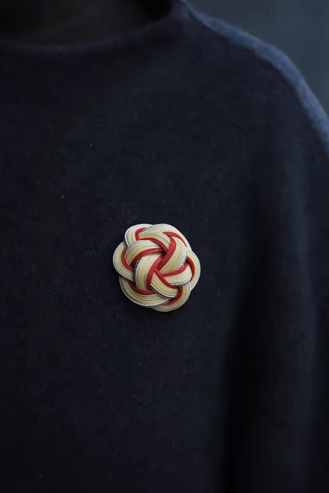 Golden Bamboo Brooch