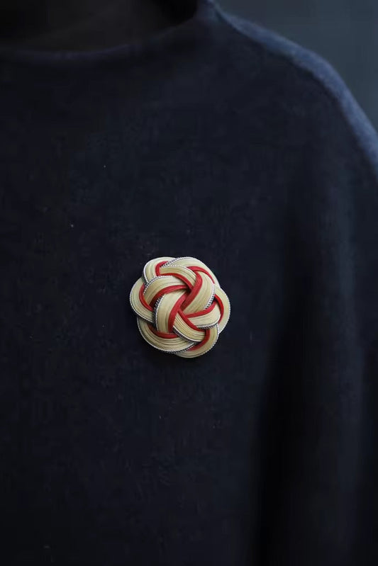 Golden Bamboo Brooch