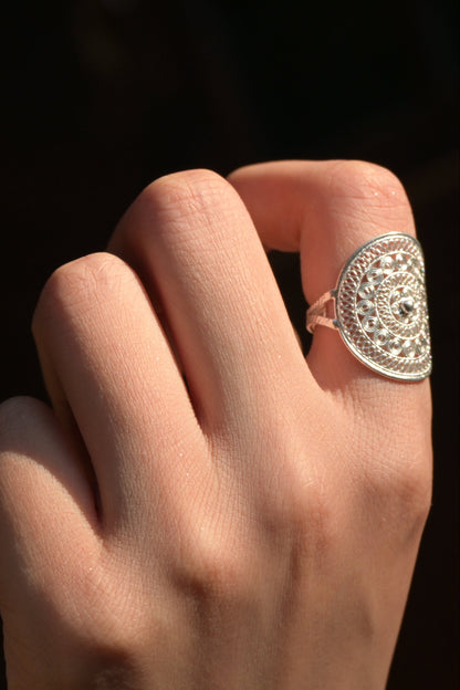 The Statement Sun Drum Ring