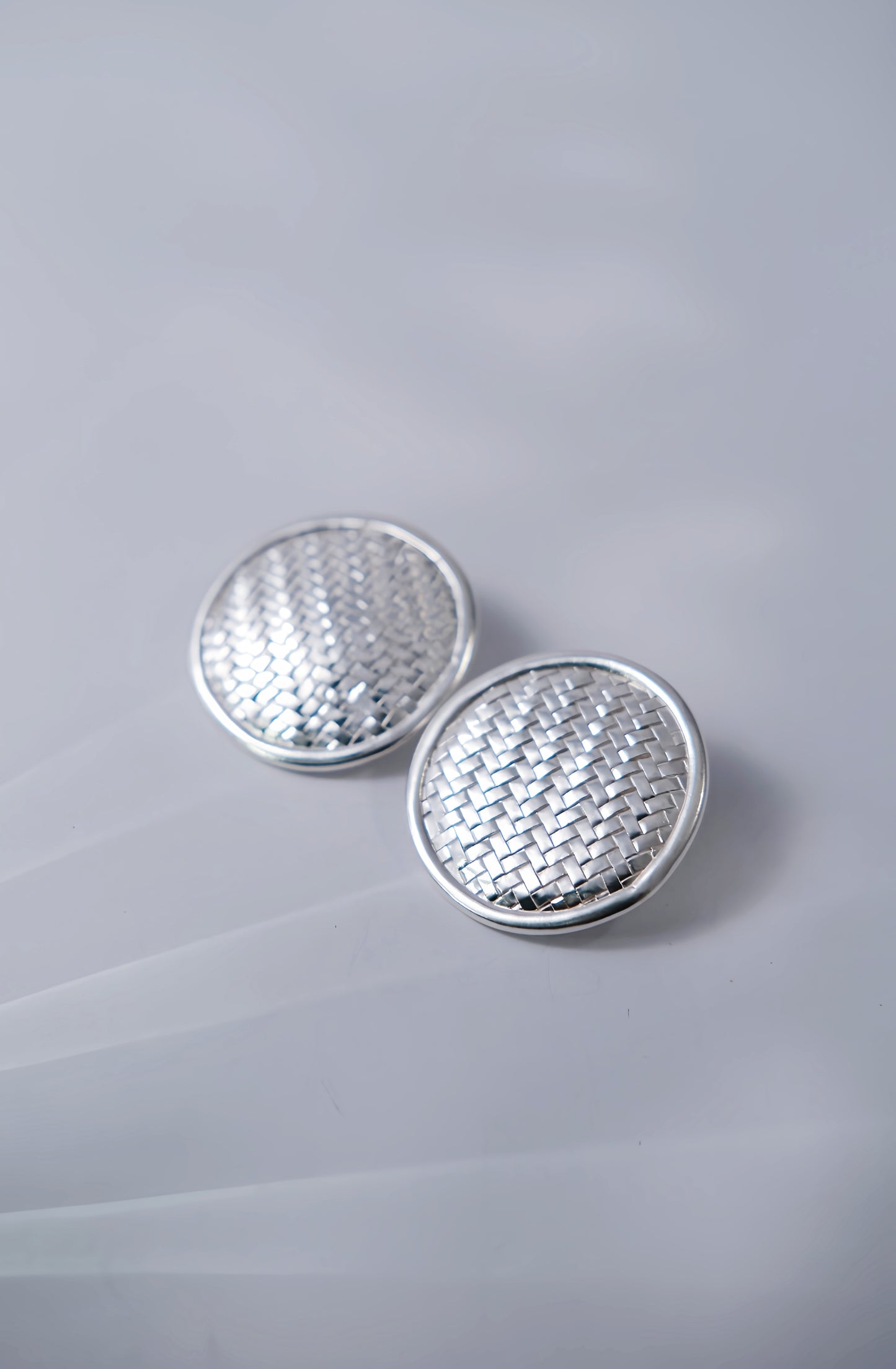 Weave Medallion Studs