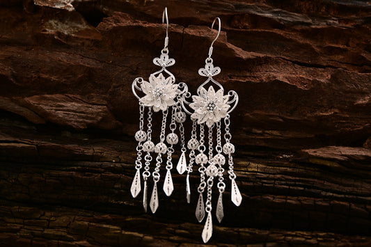 The Lotus & Filigree Sphere Earrings
