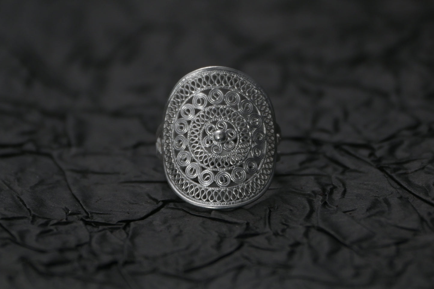 The Statement Sun Drum Ring