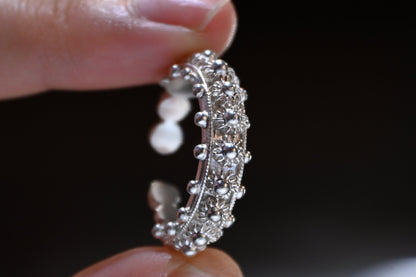 The Resilient Bloom Open Ring