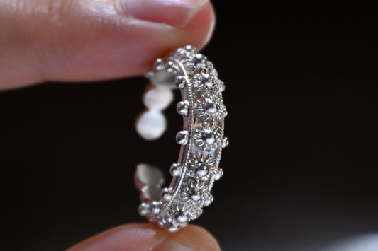 The Resilient Bloom Open Ring