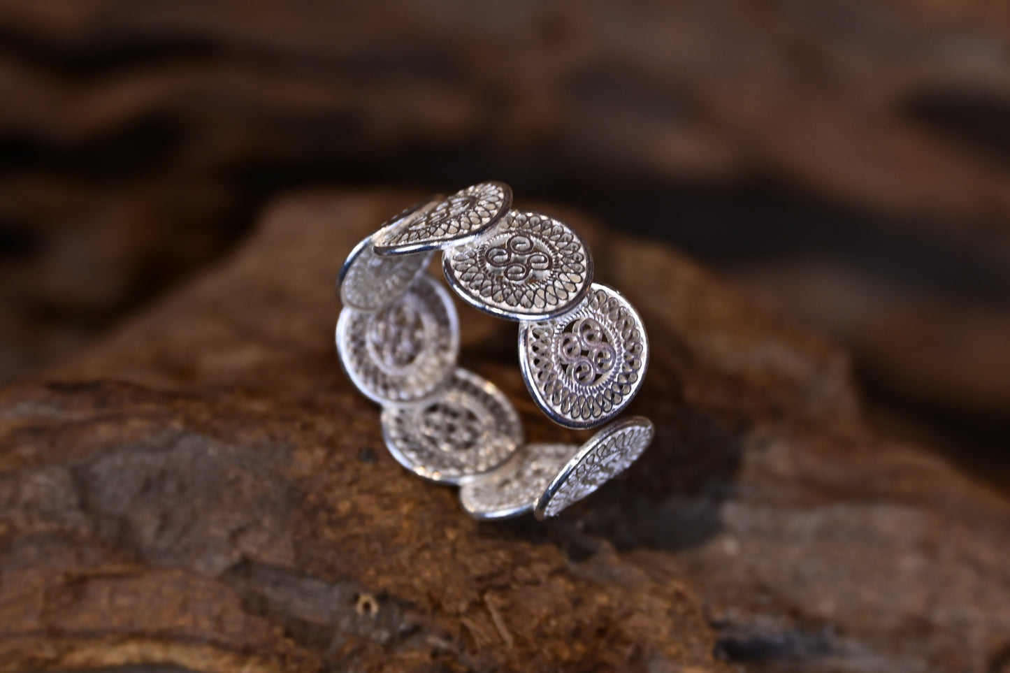 The Solis & Butterfly Band Ring