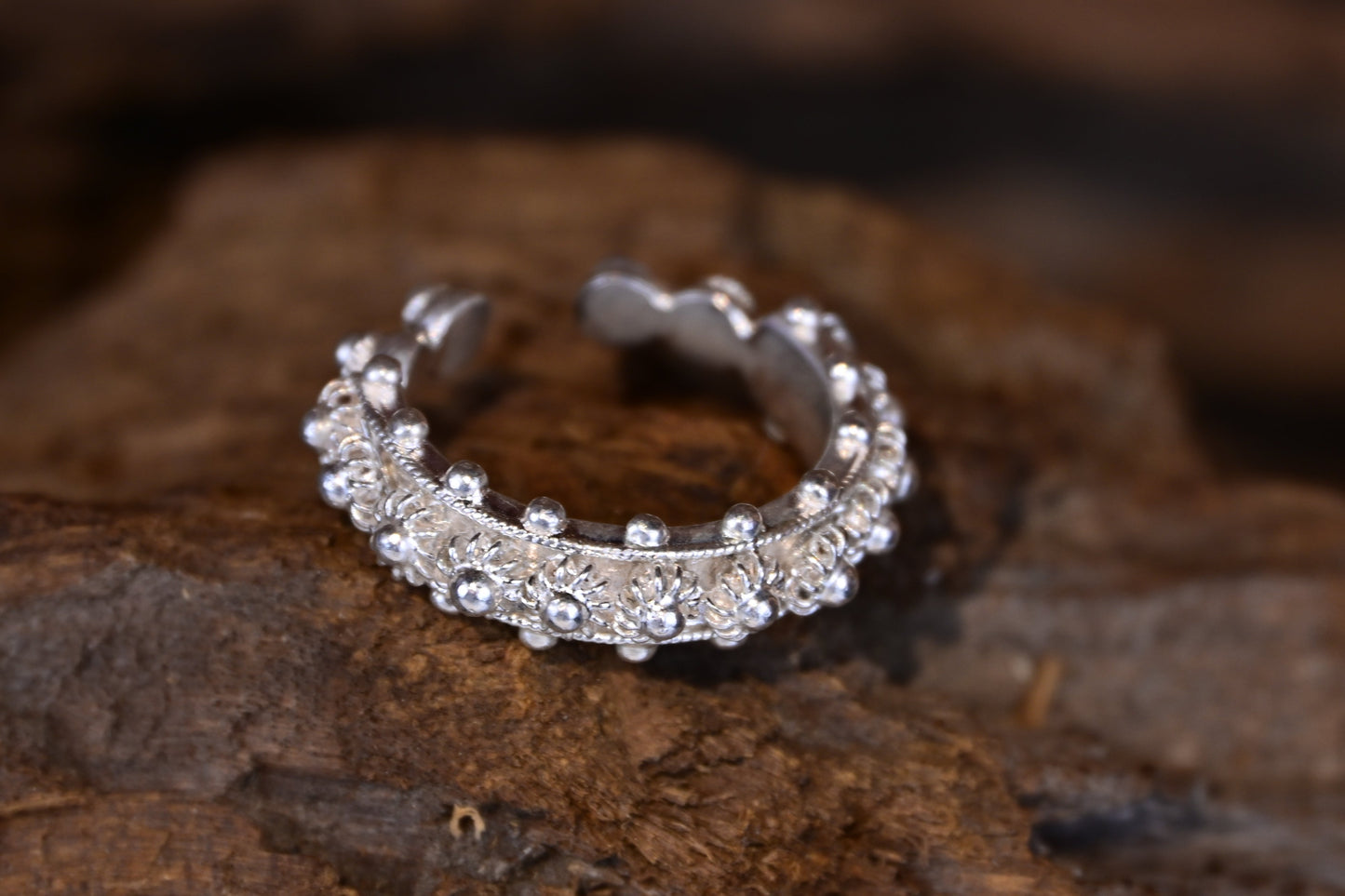 The Resilient Bloom Open Ring