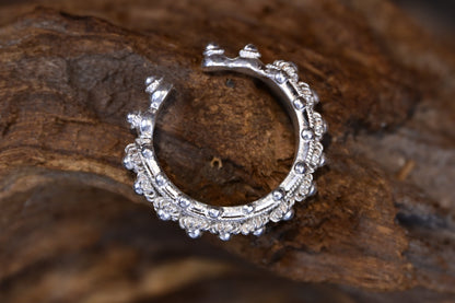 The Resilient Bloom Open Ring