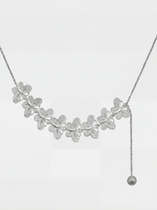 Filigree Butterfly Statement Necklace