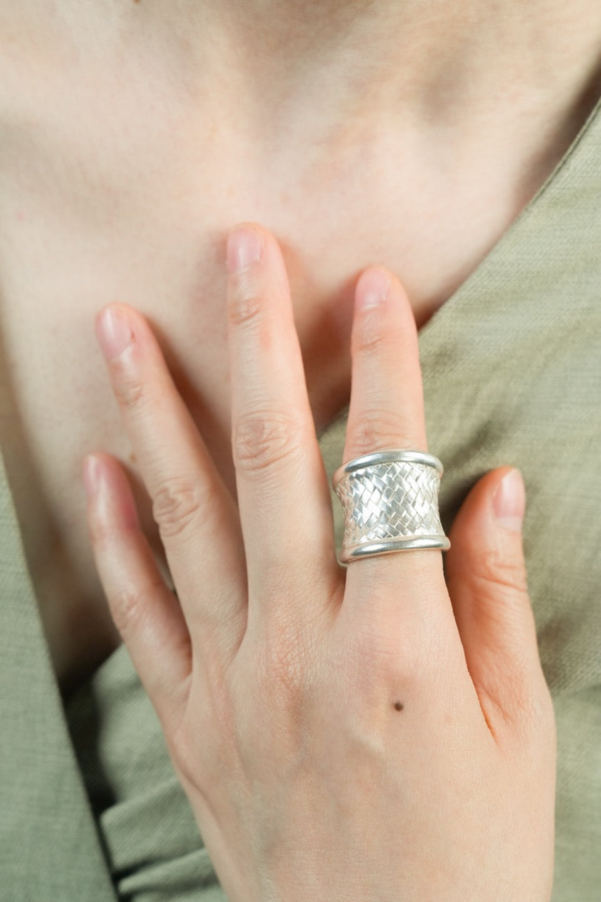 Woven Lattice Ring